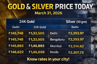 Gold Silver Price Today: 31 मार्च 2026