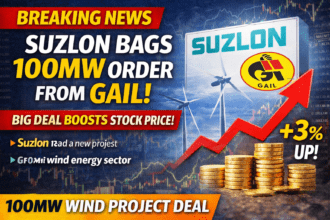Suzlon को मिला 100MW का बड़ा ऑर्डर, GAIL के साथ डील से शेयर में उछाल, जानें पूरी डिटेल