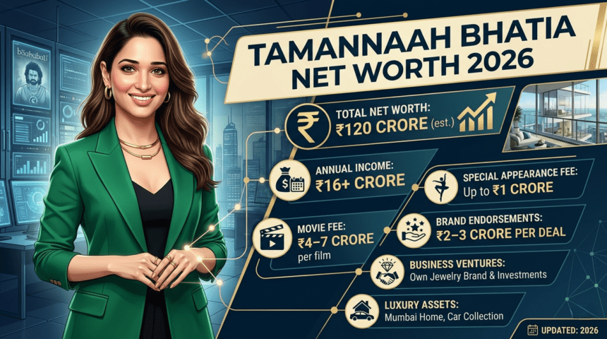 Tamannaah Bhatia Net Worth 2026