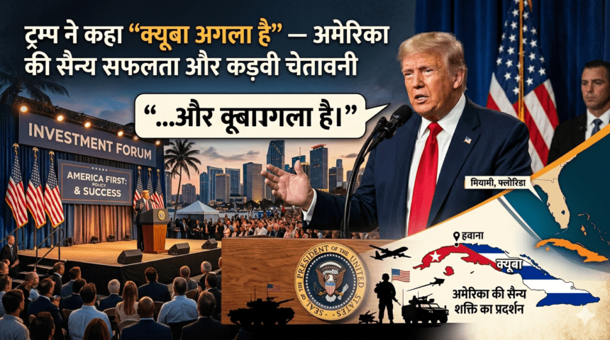 ट्रम्प ने कहा “क्यूबा अगला है”