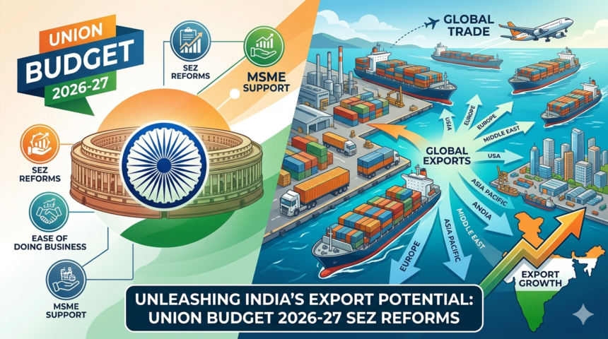 Union Budget 2026–27: SEZ Reforms से निर्यात वृद्धि को नया प्रोत्साहन