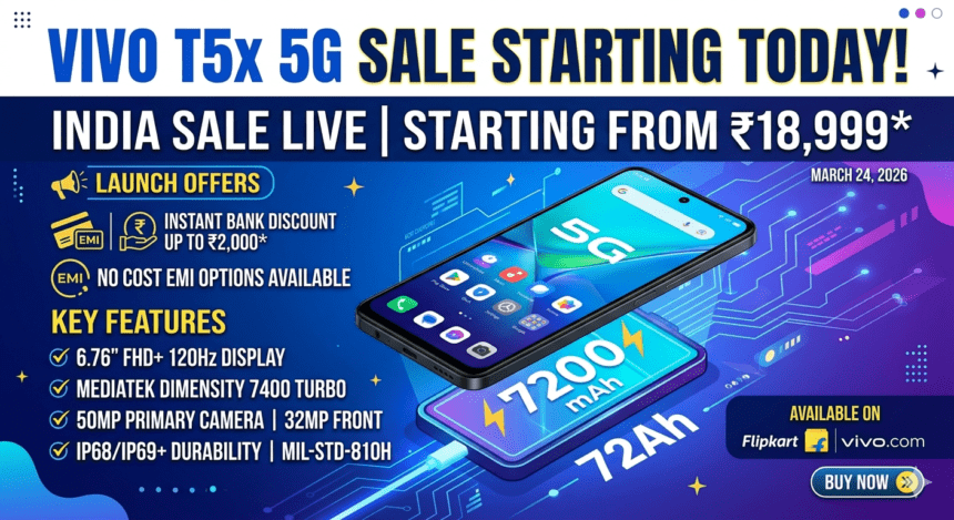 Vivo T5x 5G Sale Starts Today in India