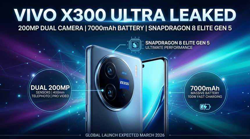 Vivo X300 Ultra Launch से पहले Leak