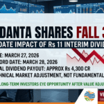 वेदांता के शेयरों में 3% गिरावट — Rs 11 अंतरिम डिविडेंड का Ex‑Date असर