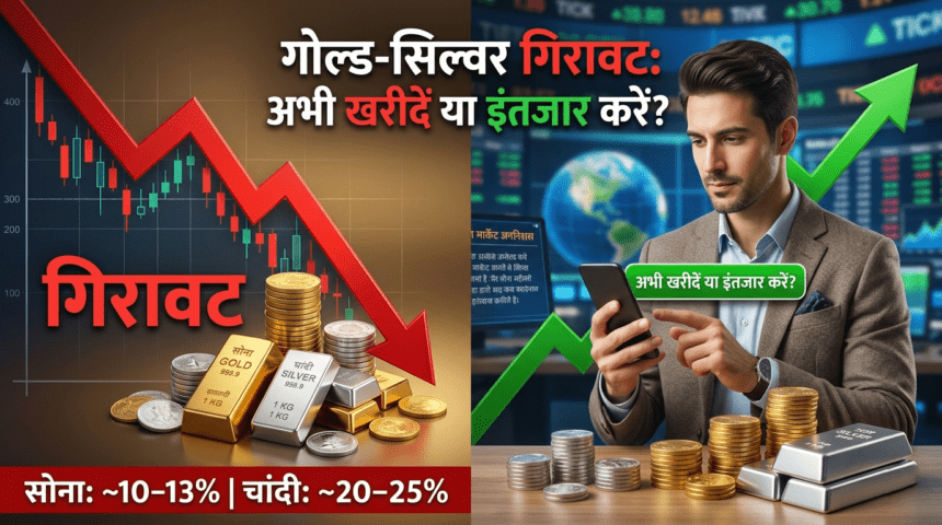 Gold-Silver Price गिरावट: अभी खरीदें या इंतजार करें? जानें एक्सपर्ट की सलाह 2026