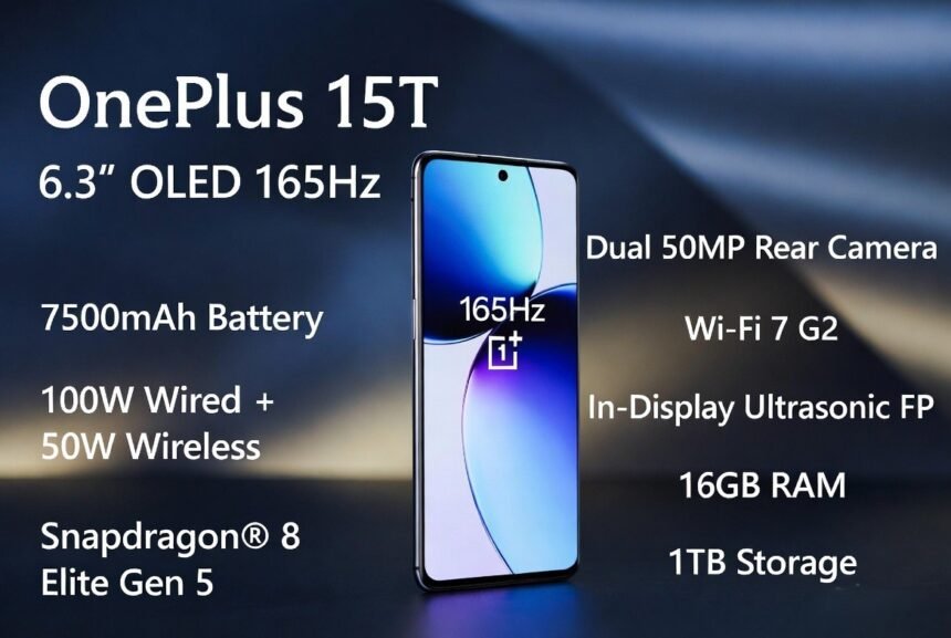 OnePlus 15T लॉन्च डेट, स्पेसिफिकेशन, कीमत और लाइव स्ट्रीम डिटेल्स