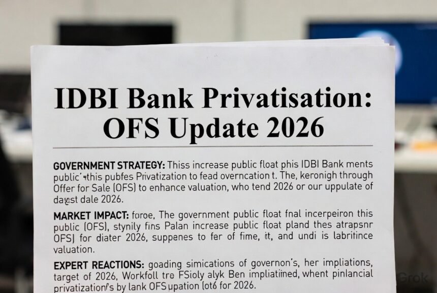 IDBI Bank Privatization & OFS Update 2026
