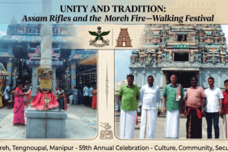 Assam Rifles ने Moreh के Fire-Walking Festival में किया सुरक्षा और आयोजन में सहयोग