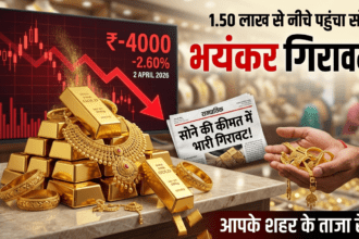 Gold Price Crash Today 2 अप्रैल को सोने की कीमतों में भारी गिरावट!
