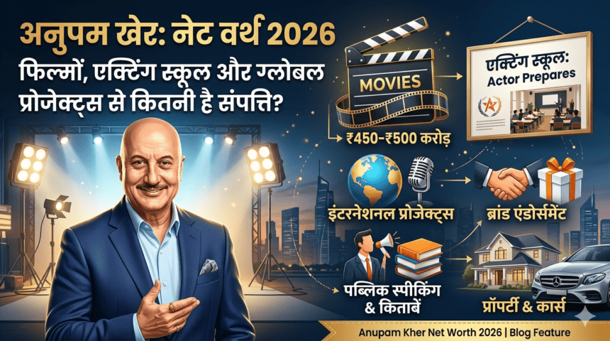 Anupam Kher Net Worth: 2026 में कितनी है संपत्ति?