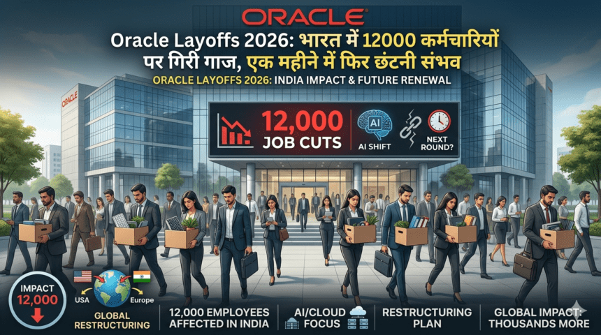 Oracle Layoffs 2026: भारत में 12,000 कर्मचारियों पर गिरी गाज, एक महीने में फिर छंटनी संभव