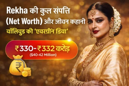 Rekha की कुल संपत्ति (Net Worth) और जीवन कहानी — बॉलीवुड की ‘एवरग्रीन डिवा’ Rekha कौन हैं? Rekha (जन्म: 10 अक्टूबर 1954) भारतीय फ़िल्म जगत की सबसे सम्मानित और प्रतिष्ठित अभिनेत्रियों में से एक हैं। उनका पूरा नाम भानुरेखा गणेशन है और उन्होंने हिंदी सिनेमा को दशकों तक अपनी अदाकारी, स्टाइल और करिश्माई व्यक्तित्व से प्रभावित किया है। उन्होंने 200 से अधिक फिल्मों में काम किया है और एक राष्ट्रीय फिल्म पुरस्कार के साथ कई फ़िल्मफ़ेयर पुरस्कार भी जीते हैं। 🌟 Rekha का कुल नेट वर्थ (Net Worth in 2025‑26) अलग‑अलग मनोरंजन और वित्तीय वेबसाइटों के अनुमान के अनुसार — 👉 Rekha की अनुमानित कुल संपत्ति लगभग ₹330 करोड़ से ₹332 करोड़ के आस‑पास है (लगभग $40‑42 मिलियन) (2025 के अनुमान के हिसाब से)। यह संपत्ति उनके कई स्रोतों से आती है: 🌐 प्रमुख आय स्रोत ✔ दशकों लंबे अभिनय कैरियर (फिल्म फीस + ओटीटी प्रोजेक्ट्स) ✔ ब्रांड एंडोर्समेंट्स और विज्ञापन ✔ रियल एस्टेट निवेश (मुंबई में प्रॉपर्टी) ✔ कार्यक्रमों और इवेंट्स में भागीदारी फीस ✔ अन्य निवेश और वित्तीय संसाधन 🏆 कैसे Rekha ने इतना बड़ा करियर बनाया? Rekha ने 1970 के दशक में Sawan Bhadon से हिंदी फिल्मों में कदम रखा। शुरुआत में आलोचना का सामना करने के बाद, उन्होंने खुद को समर्पित मेहनत, स्टाइल, अभिनय कला और भाषा पर काम कर एक महान अभिनेत्री के रूप में स्थापित किया। उनके कुछ बड़े और प्रतिष्ठित फिल्म नाम हैं: Umrao Jaan (National Award) Silsila Muqaddar Ka Sikandar Khubsoorat Khoon Bhari Maang ये फिल्में उनके करियर को स्थायित्व और लोकप्रियता देती हैं। 🏡 Rekha की संपत्ति और लाइफस्टाइल Rekha न केवल एक प्रशंसित अभिनेत्री हैं, बल्कि उनके पास बड़ी संपत्तियाँ भी हैं, जिनमें शामिल हैं: ✨ मुंबई में एक लग्जरी बंगलो (₹100 करोड़ से अधिक) ✨ महंगे लक्ज़री कार कलेक्शन ✨ बहुमूल्य गहनों का संग्रह ✨ कला, सांस्कृतिक और निजी निवेश ये सभी उनकी कुल संपत्ति को मजबूत बनाते हैं और उनके ब्रांड वैल्यू को और बढ़ाते हैं। 💡 Rekha की फैशन और पर्सनल स्टाइल Rekha की ख़ास पहचान सिर्फ़ उनकी अदाकारी तक सीमित नहीं है — वे अपनी अद्वितीय फैशन सेंस, क्लासिक साड़ियों और शांत आत्म‑विश्वास से भी पहचानी जाती हैं। उनकी पब्लिक अपीयरेंस हमेशा एक बात सिद्ध करती है — कम बोलो, खामोशी में आत्म‑सम्मान और गरिमा दिखाओ। 📌 Rekha के बारे में रोचक बातें ✔ Rekha ने अभिनय में एक लंबी यात्रा तय की और कई बार खुद को फिर से पेश किया। ✔ अपने करियर के चरम पर रहते हुए उन्होंने फिल्मों के अलावा अन्य आय स्रोत भी विकसित किए। ✔ Rekha आज भी भारतीय सिनेमा की सबसे प्रेरणादायक और प्रतिष्ठित अभिनेत्री में से एक मानी जाती हैं। 📈 निष्कर्ष (Conclusion) Rekha सिर्फ़ एक फ़िल्मी नाम नहीं, बल्कि भारतीय सिनेमा के इतिहास में एक प्रतिष्ठित ब्रांड हैं। उनके अभिनय कौशल, स्टाइल और अद्भुत करियर ने उन्हें न केवल दर्शकों का दिल जीता है बल्कि एक सुदृढ़ वित्तीय संपत्ति भी दी है। आज उनकी कुल नेट वर्थ ₹330‑₹332 करोड़ के आसपास अनुमानित है, जो दर्शाता है कि एक मजबूत अभिनय करियर और स्मार्ट वित्तीय निर्णय वर्षों में कैसे दीर्घकालिक समृद्धि ला सकते हैं।