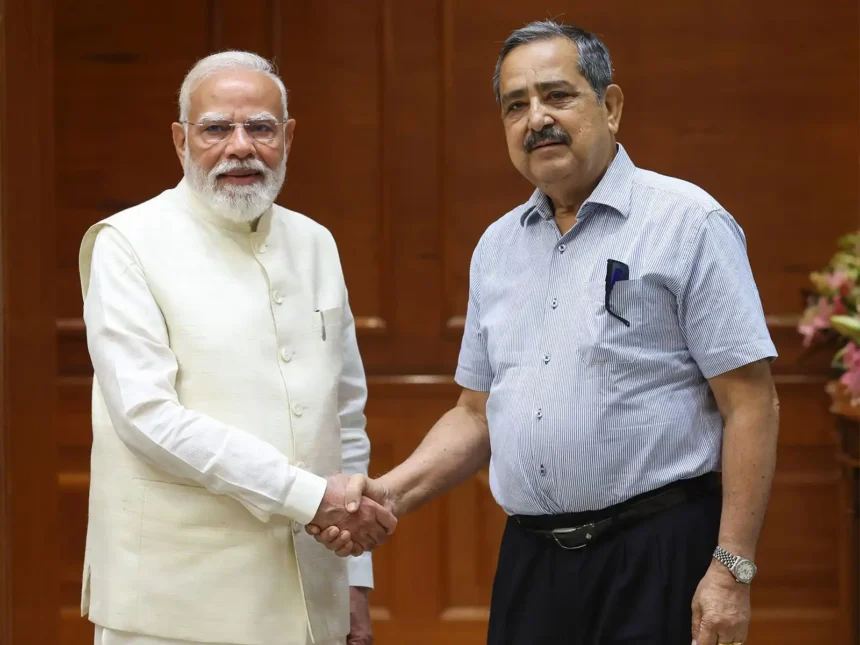 ashok-lahiri-meets-pm-modi-niti-aayog-vice-chairman-appointment-policy-shift-viksit-bharat-hindi