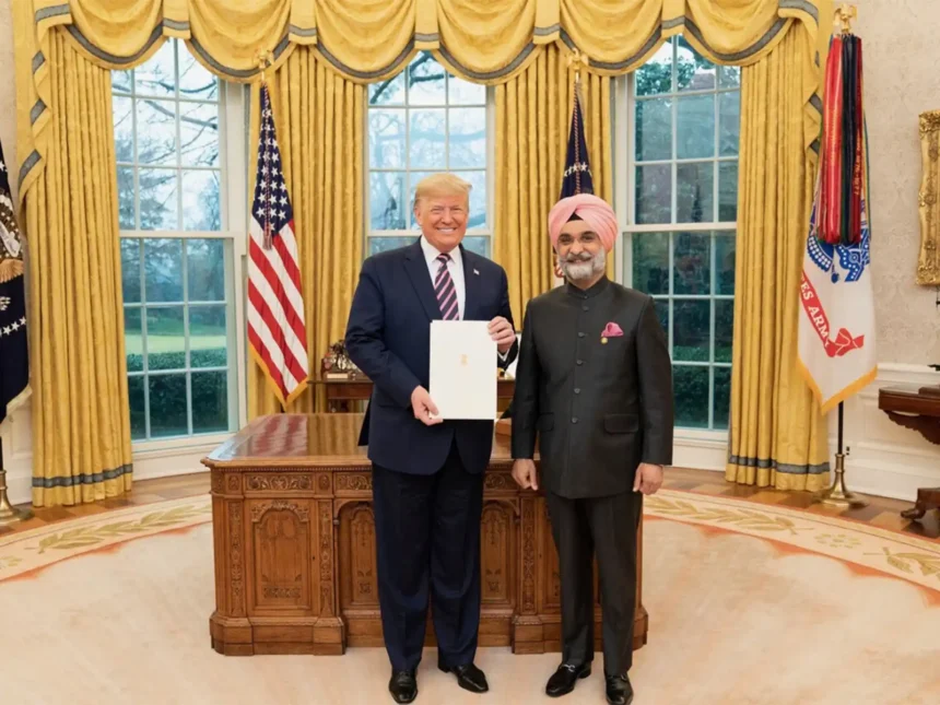 donald-trump-congratulates-taranjit-singh-sandhu-delhi-lg-india-us-relations