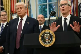donald-trump-tim-cook-apple-ceo-truth-social-post-controversy-2026