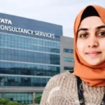 Police escorting a woman from court.