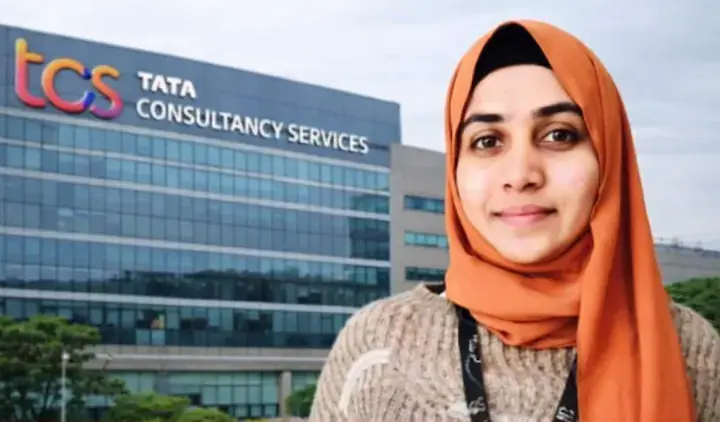 Police escorting a woman from court.