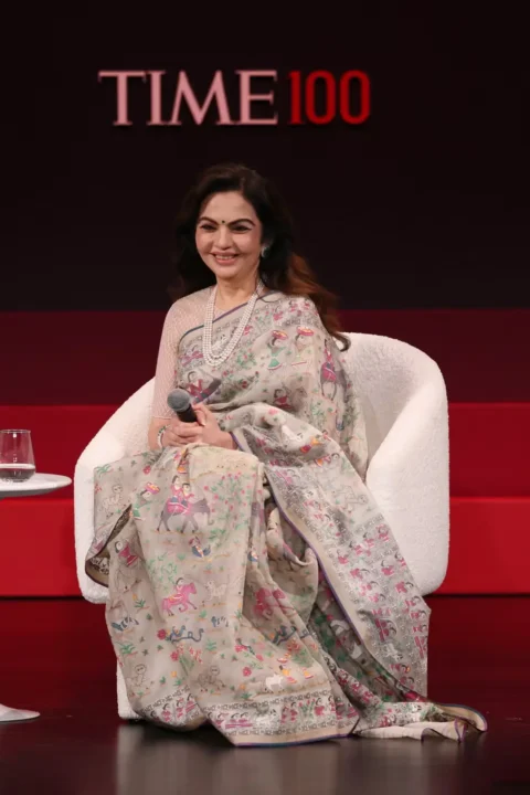 nita-ambani-101-carat-diamond-time100-gala-banarsi-saree-hindi