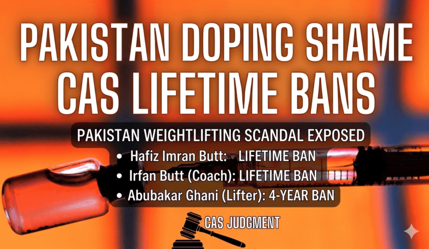 पाकिस्तान वेटलिफ्टिंग में डोपिंग घोटाला बेनकाब