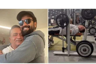 sham-kaushal-fitness-70-gym-video-vicky-kaushal-father