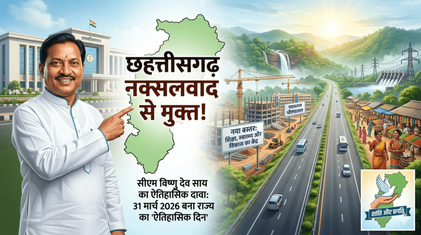 छत्तीसगढ़ अब नक्सलवाद से मुक्त CM विष्णु देव साय का बड़ा दावा