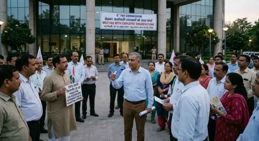 8th-pay-commission-delhi-meeting-ops-retirement-age-65-promotion-demands-hindi-analysis