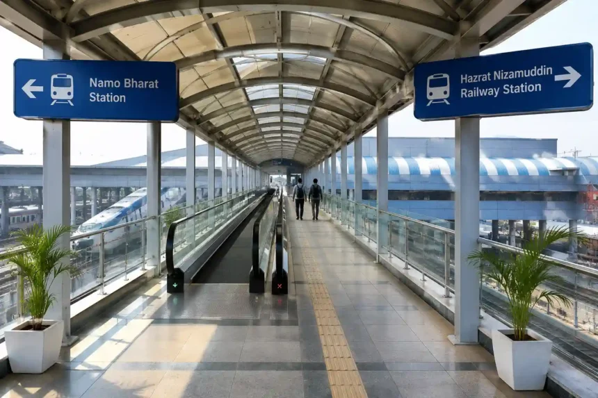 delhi-nizamuddin-to-namo-bharat-station-fob-open-sarai-kale-khan-rrts-connectivity-hindi