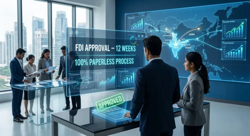 fdi-new-sop-100-percent-paperless-investment-rules-india-china-neighbour-countries-approval-timeline-hindi-analysis