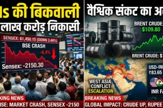 fiis-selling-india-100000-crore-outflow-rupee-fall-market-impact-hindi-analysis