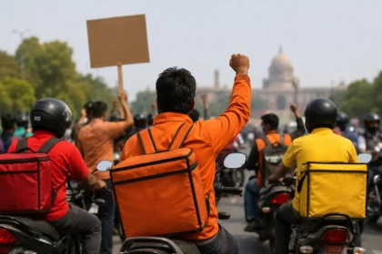 gig-workers-strike-against-petrol-diesel-price-hike-india