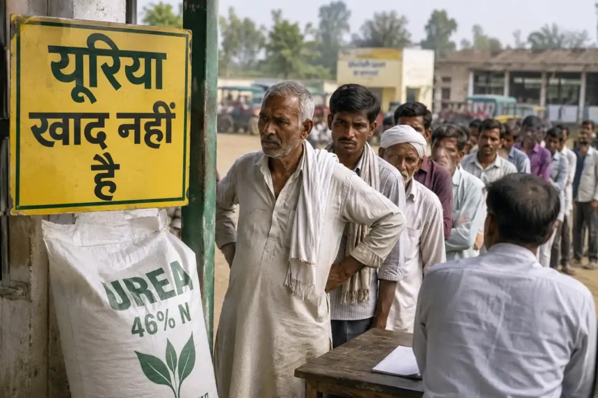 gonda-urea-shortage-sugarcane-farmers-crisis-hindi