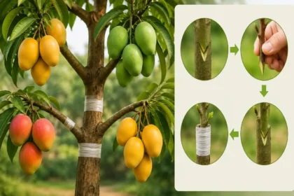 grafting-technique-mango-tree-multiple-varieties-fruits-hindi
