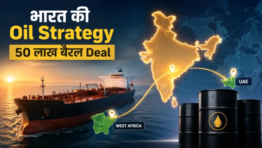 india-crude-oil-purchase-strategy-50-lakh-barrel-oil-import-west-africa-middle-east