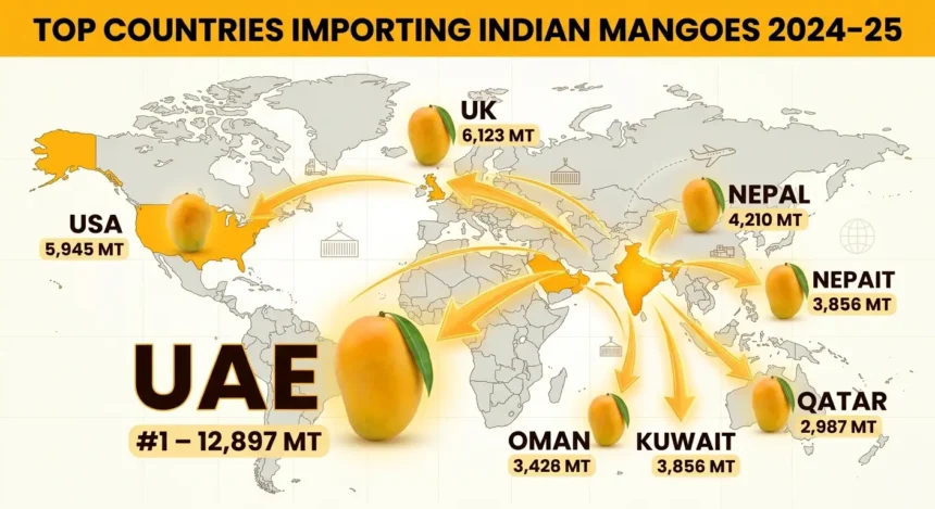 india-mango-export-top-importing-countries-uae-uk-usa-nepal-kuwait-oman-qatar-2024-25-hindi-analysis