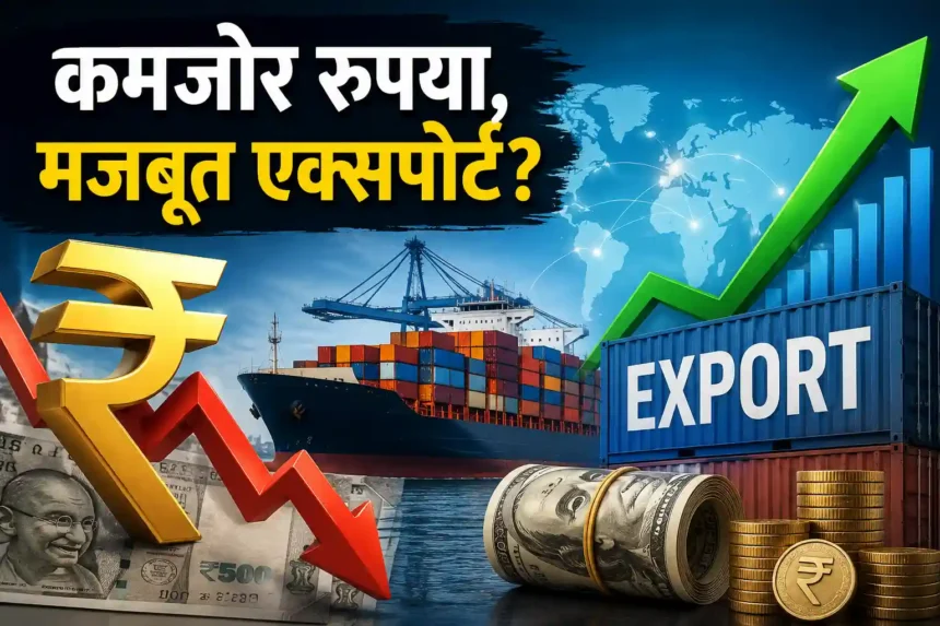 india-weak-rupee-export-benefit-government-economic-review-2026