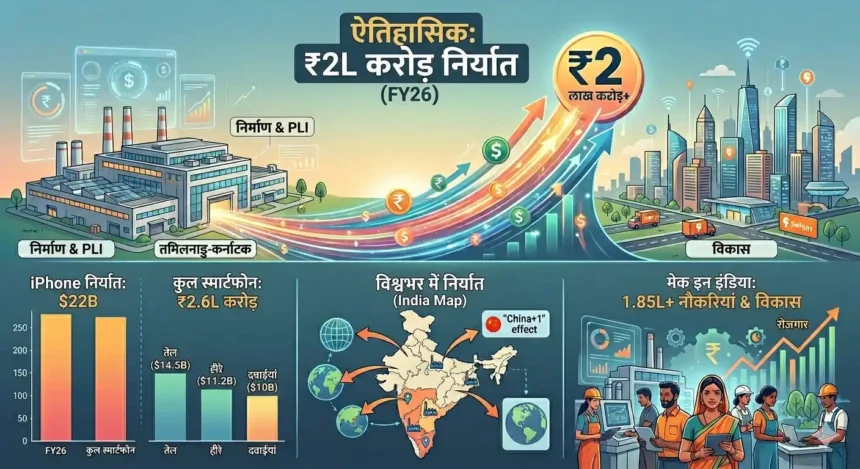 pli-make-in-india-iphone-export-2-lakh-crore-fy26-india-growth-hindi