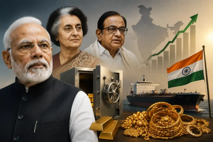 pm-modi-gold-appeal-indira-gandhi-india-economic-history-hindi
