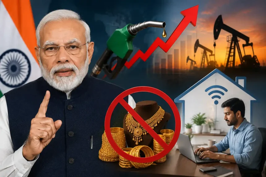 pm-modi-gold-work-from-home-fuel-crisis-hindi