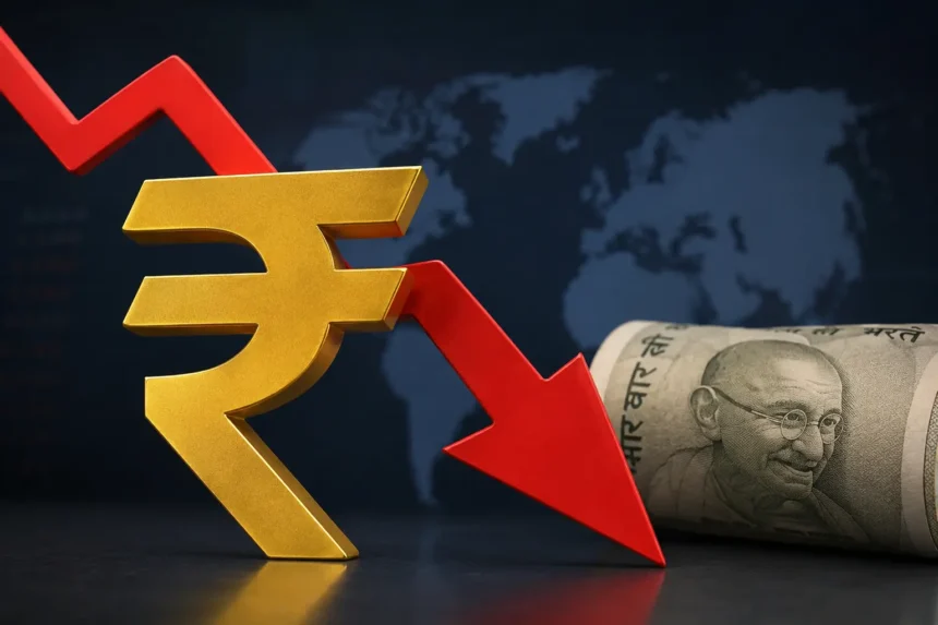 rupee-falls-record-low-96-45-against-dollar-crude-oil-middle-east-tension