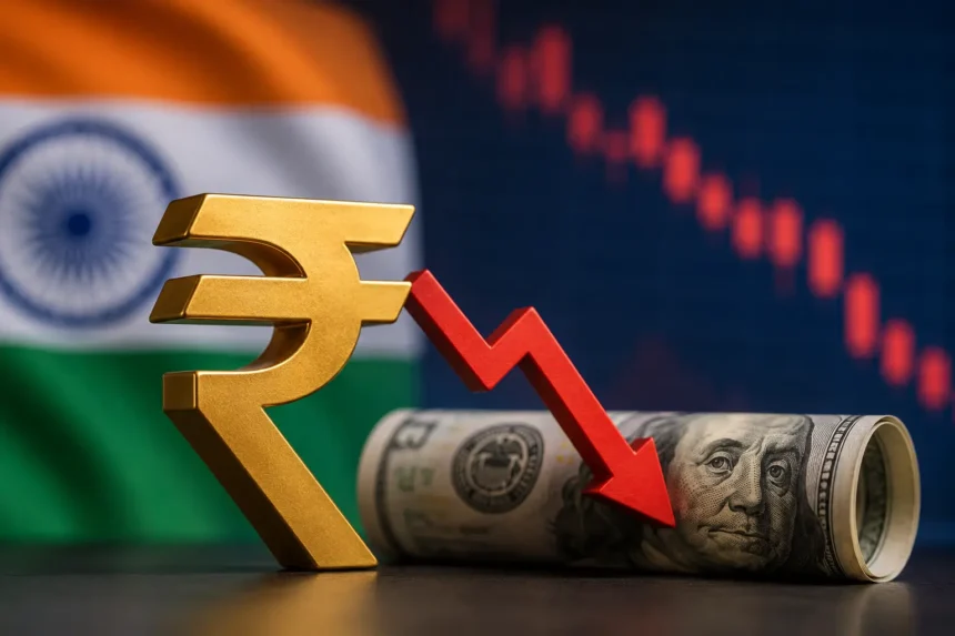 rupee-rate-today-rupee-falls-against-dollar-crude-oil-impact-hindi