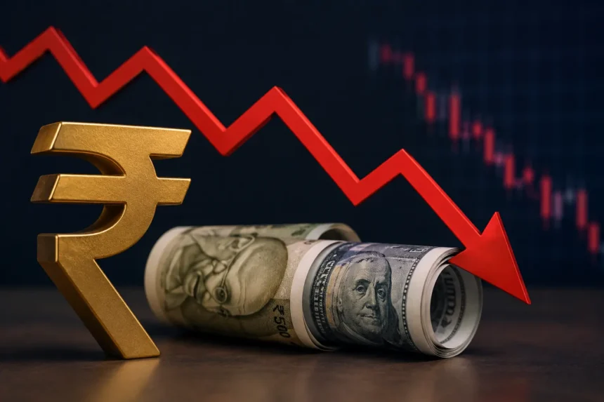 rupee-record-low-against-dollar-96-35-crude-oil-global-tension-impact