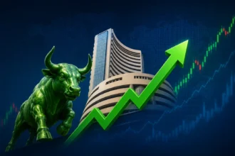 share-market-news-sensex-jumps-350-points-maruti-trent-bank-stocks-rise