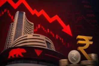 stock-market-fall-sensex-nifty-rupee-performance-profit-booking