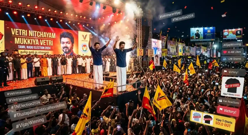 tamil-nadu-election-2026-thalapathy-vijay-tvk-win-fans-craze-posters-out-of-stock-hindi-analysis
