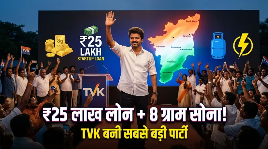 thalapathy-vijay-tvks-promises-8g-gold-startup-loan-25-lakh-tamil-nadu-election-results-hindi-analysis