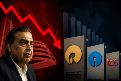 top-firms-mcap-loss-reliance-sbi-tcs-stock-market-crash-hindi