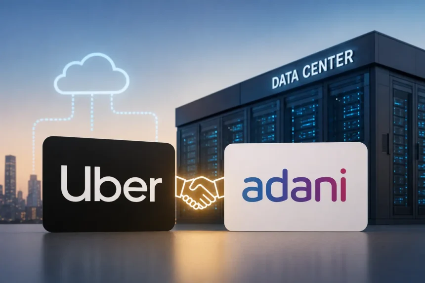 uber-adani-india-first-data-center-partnership