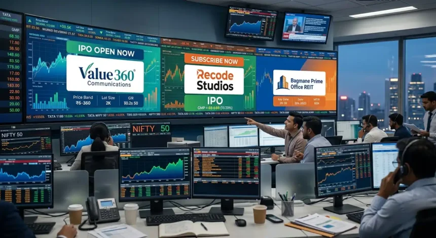 upcoming-ipo-next-week-3-naye-ipo-gmp-45-investment-details-value360-recode-bagmane-reit-hindi-analysis