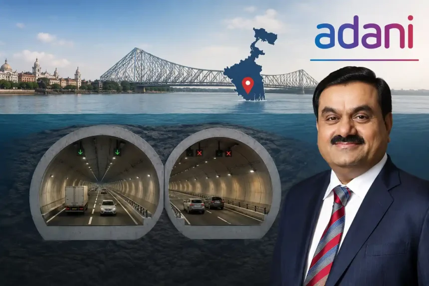 adani-group-west-bengal-underwater-tunnel-kolkata-investment-plan-hindi