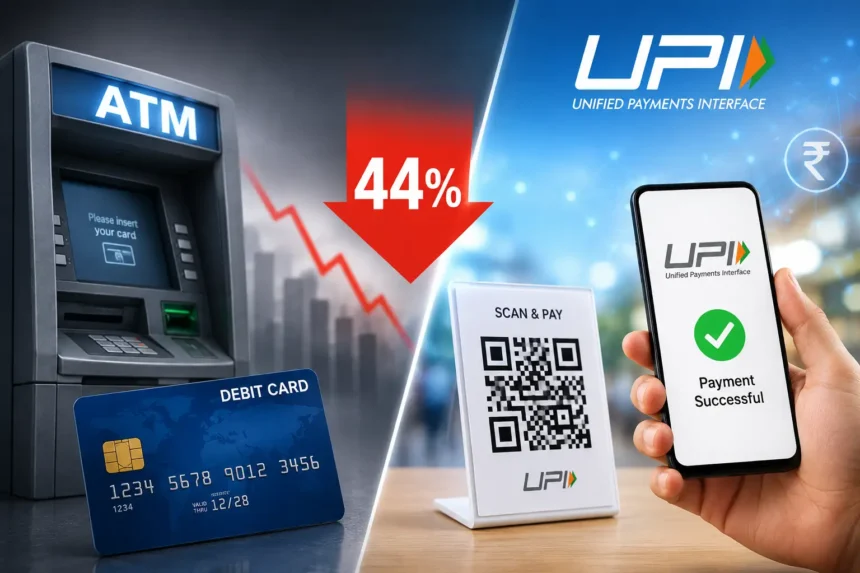 atm-debit-card-usage-falls-44-percent-upi-growth-rbi-report